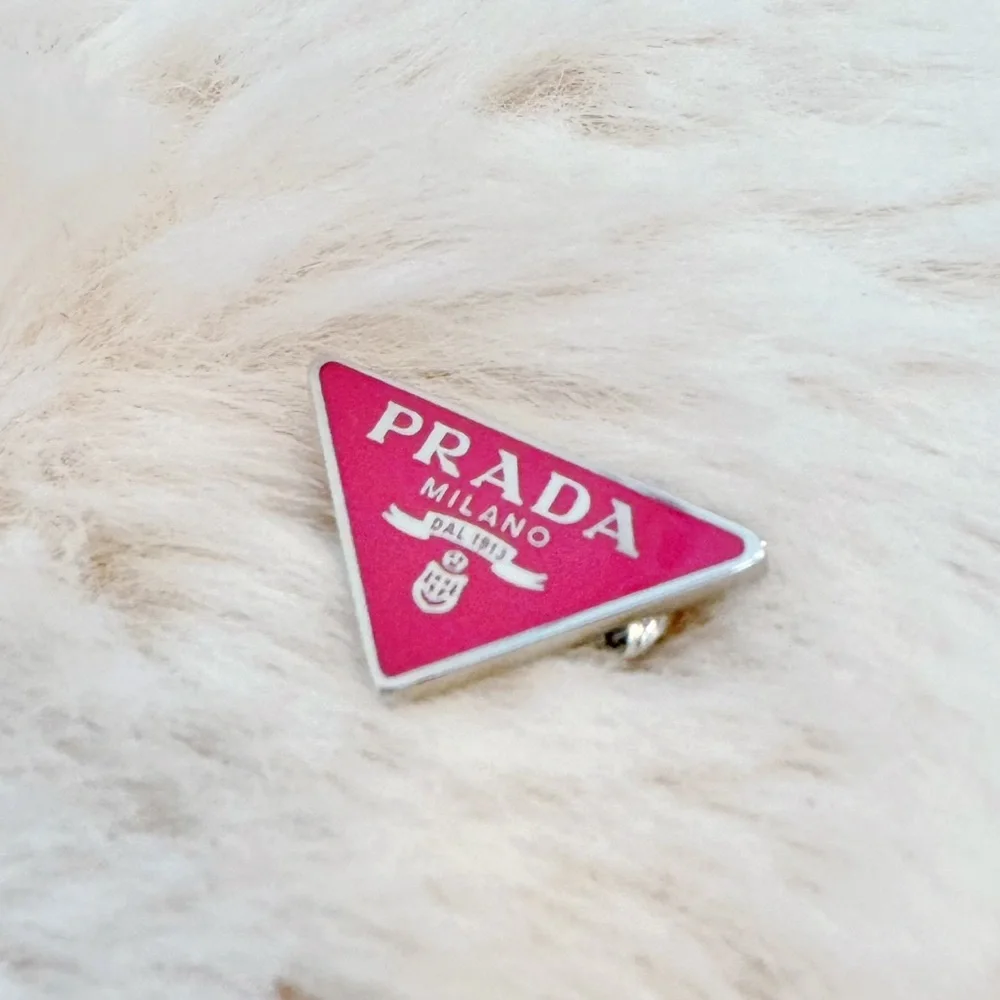 Prada Enamel Symbole Single Clip-On Earring - Picture 10 of 10
